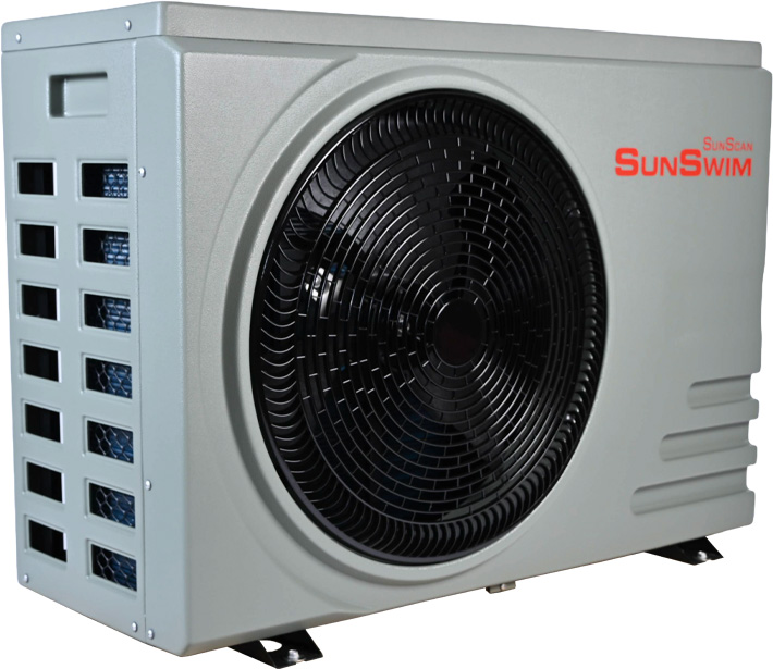 SunScan-Pool Heat pump- 7.6Kw Angled view